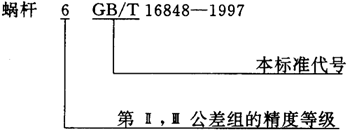 蝸杆副的側隙規定、圖樣标注