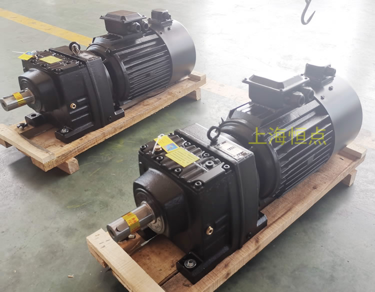 R77減速機 輸入配變頻電機 黑色油漆 實物照片 -上海恒點