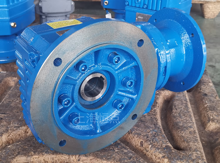 KAF57減速機 輸入配B5圓法蘭端蓋 輸出通孔+法蘭 實物圖-上海恒點原創