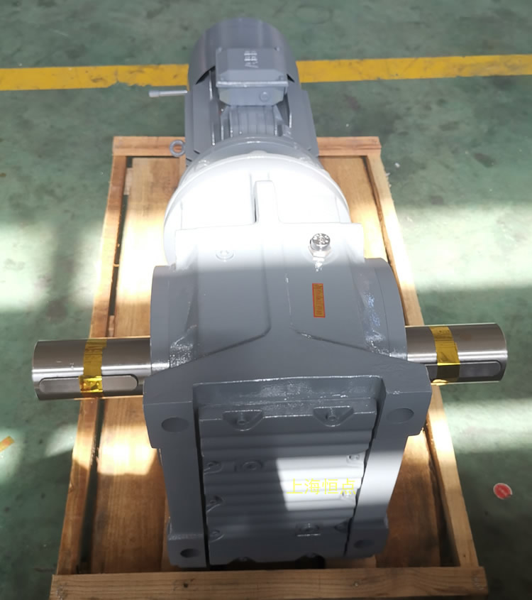 K107減速機 輸入配制動電機 輸出雙軸