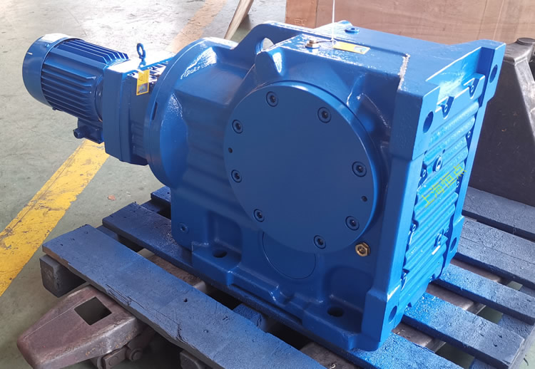 K107R77雙級減速機 輸入配電機 輸出單軸 